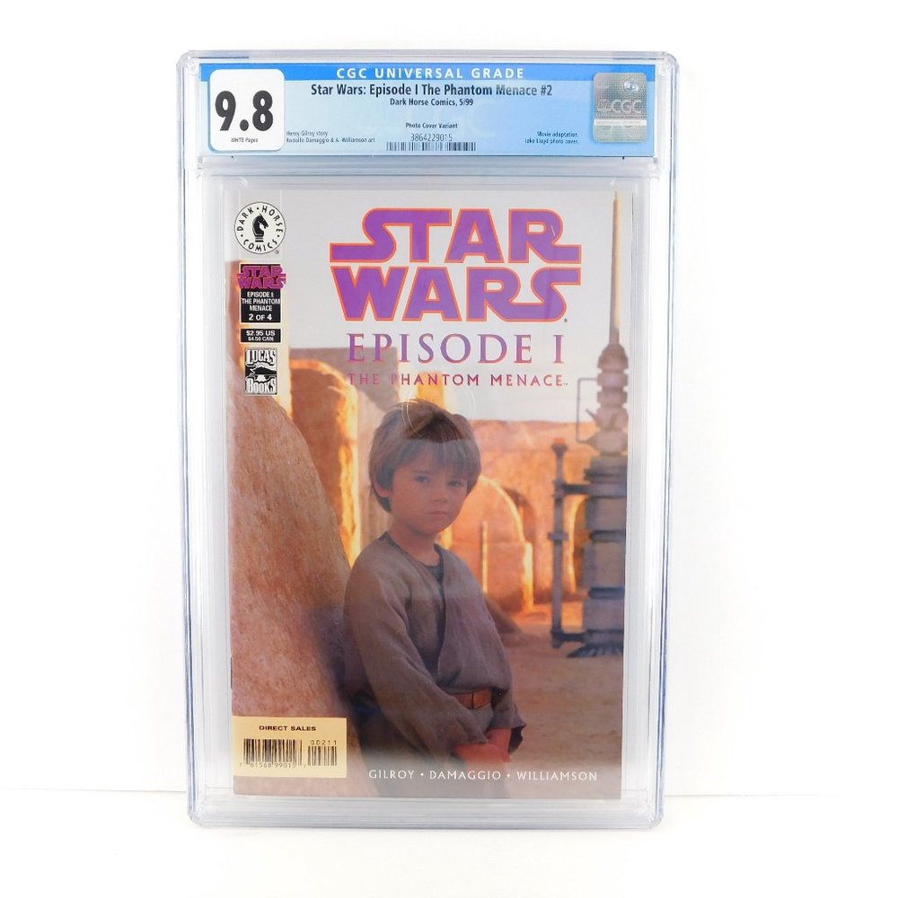 STAR WARS EPISODE 1 THE PHANTOM MENACE #2 CGC 9.8 WHITE PAGES